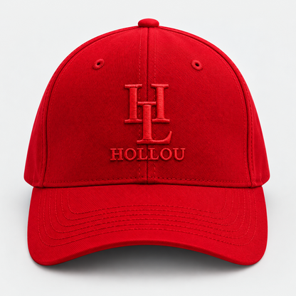 🔴 HOLLOU Signature Cap – Red Headwear