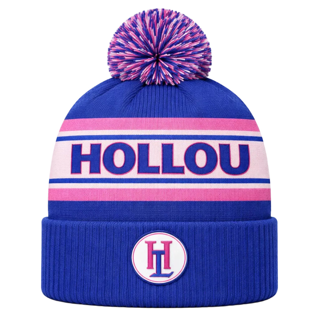 Black Hollou Sports Bobble Hat