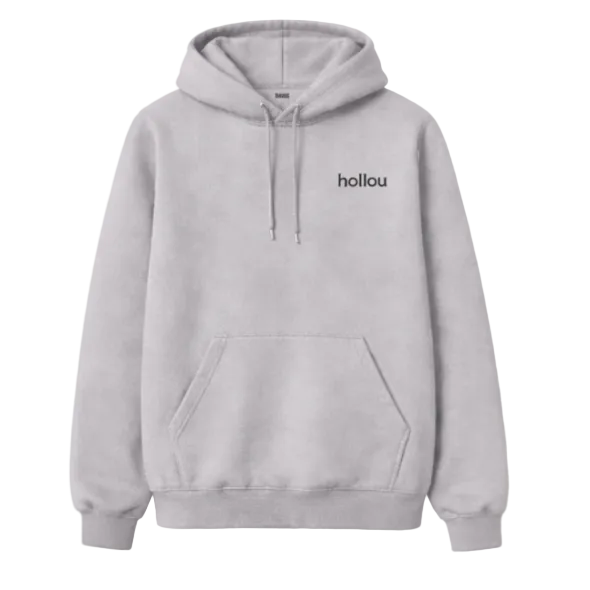 Grey hollou hoodie