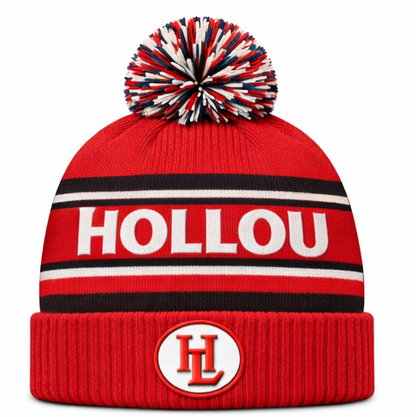 Hollou Sports Bobble Hat Red