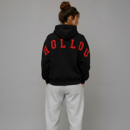 The  Hollou Singature hoodie black/red