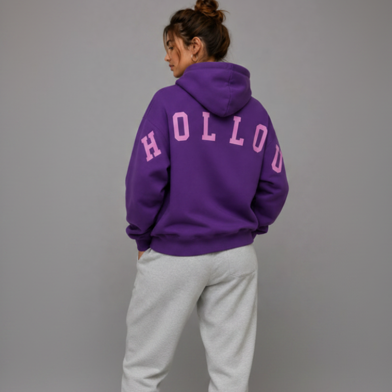 The Hollou Signature Hoodie Purple