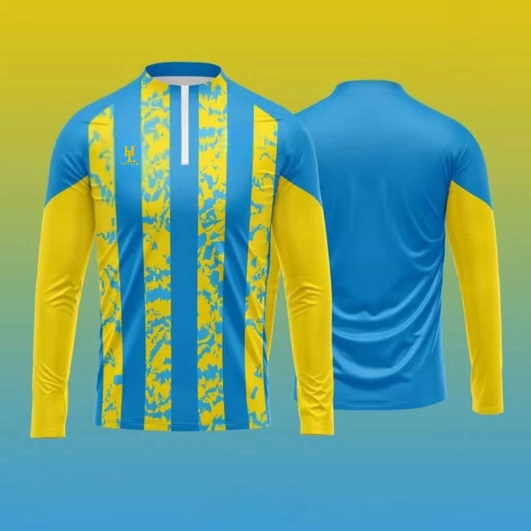 🔵🟡 Velocity Titan Pro 1/4 Zip Training Top