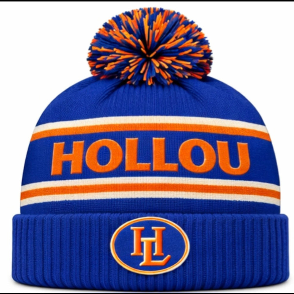 Black Hollou Sports Bobble Hat