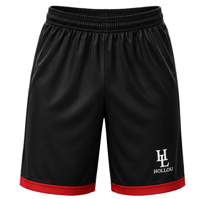 HOLLOU Black/Red Shorts