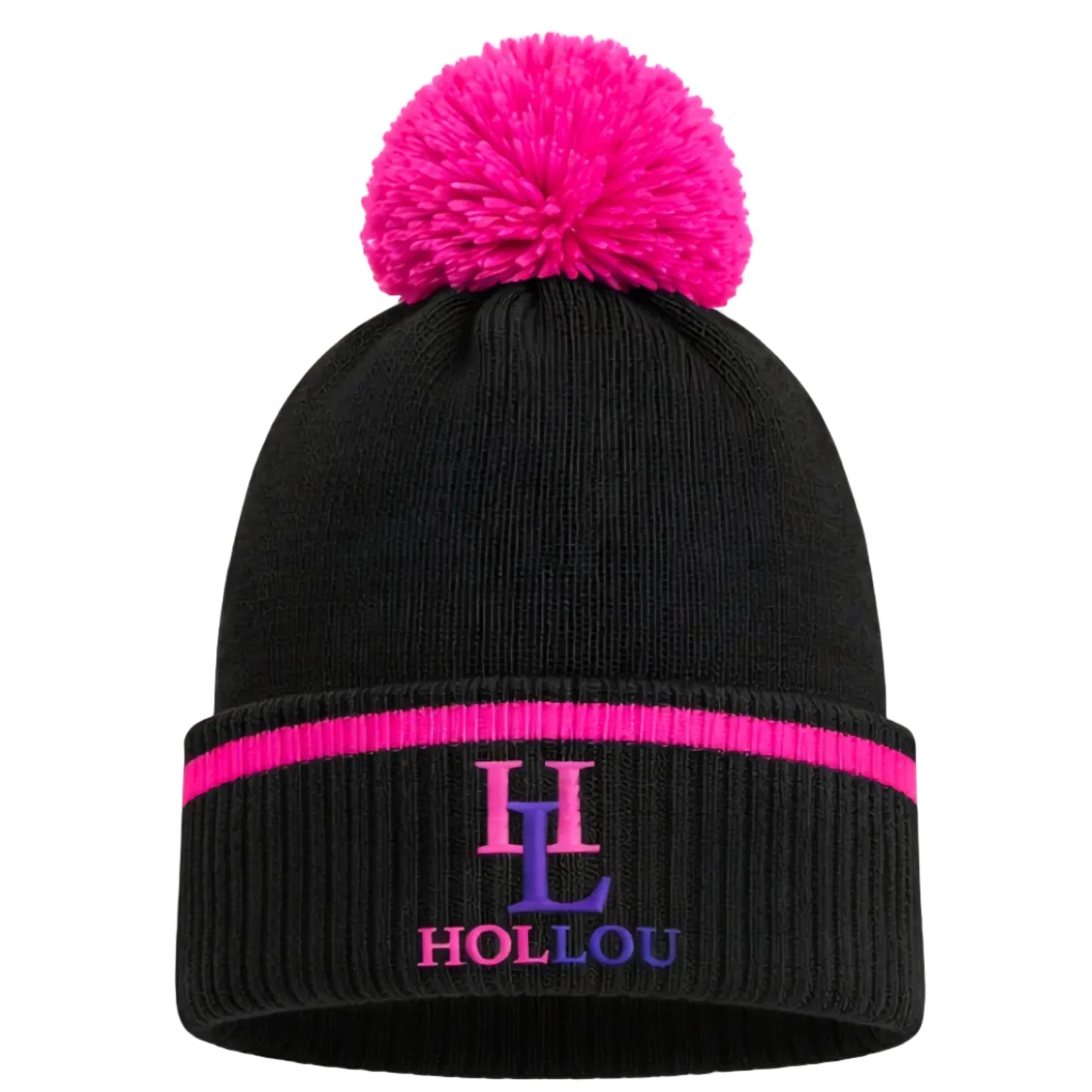 Hollou Sports Bobble Hat Black