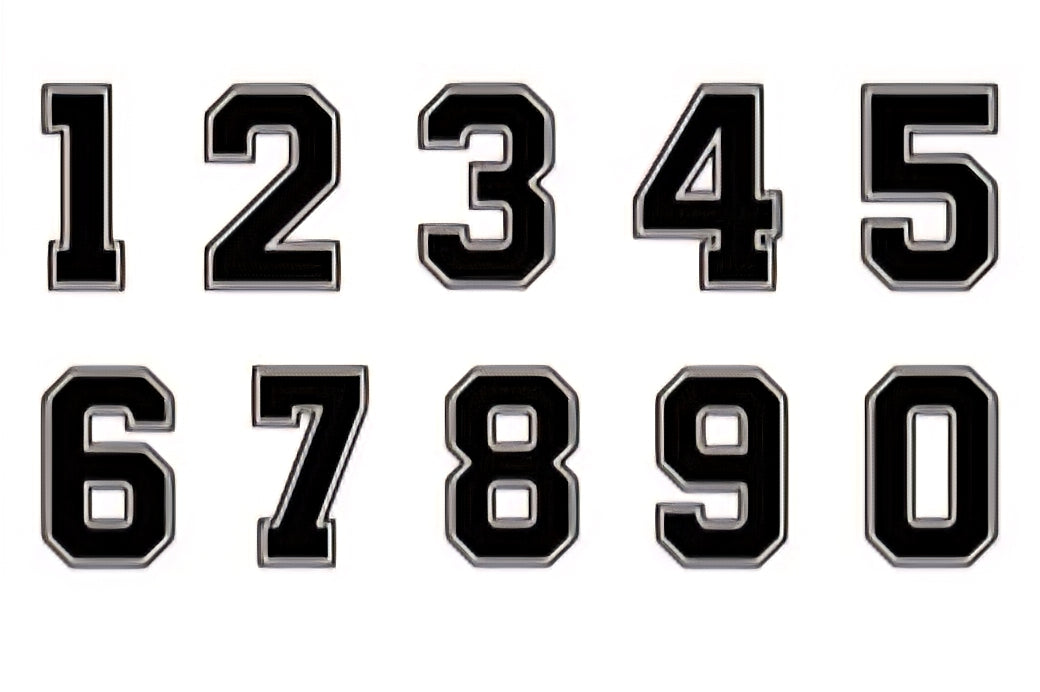 1× Printed Number on Reverse