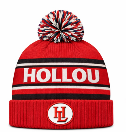 Black Hollou Sports Bobble Hat