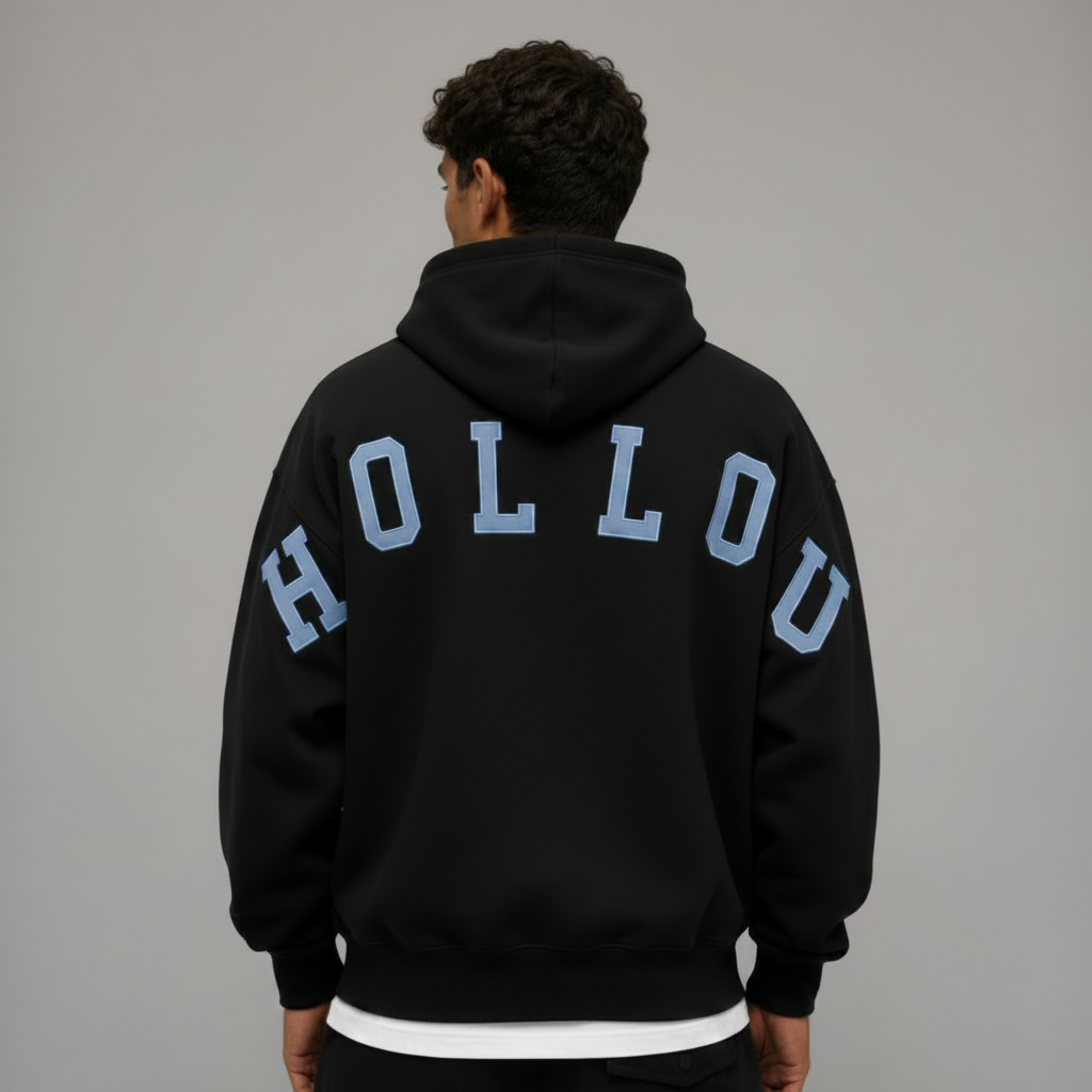 The Hollou Signature Hoodie Black/blue