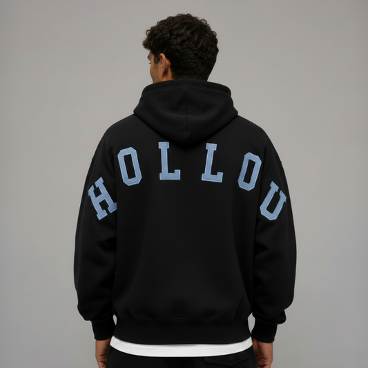 The Hollou Signature Hoodie Black/blue